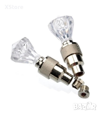 Капачки за вентили с разноцветни светлини – ДМ - 2 броя, снимка 3 - Аксесоари и консумативи - 52444410