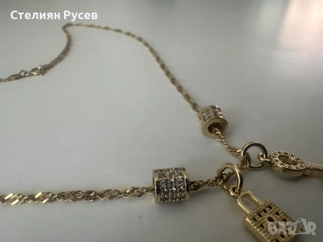  6.58 гр дамско златно колие / синджир / ланец / злато / златен / GOLD 585 / 14 карата с ключ , снимка 10 - Колиета, медальони, синджири - 50861261