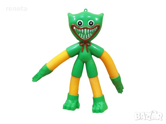 Играчка Huggy Wuggy, Разпъваща се, Антистрес, Зелен, снимка 1