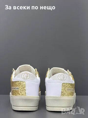 Golden Goose Дамски Бели Маратонки Със Златен Глитер👟Дамски Спортни Обувки GGDB Код E98, снимка 5 - Маратонки - 55795410