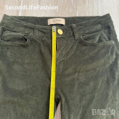 Дамски дънки панталон Mos Mosh Summer джинсови размер 28, Slim Fit, тъмнозелени , снимка 4 - Панталони - 53274452