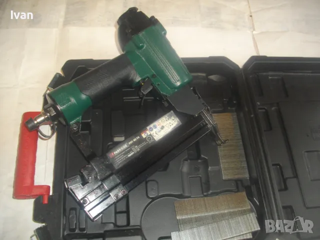 НОВ КОМБИНИРАН СКОБИ ПИРОНИ 50мм ПНЕВМАТИЧЕН ТАКЕР PARKSIDE 2020 година, снимка 11 - Други инструменти - 49651740