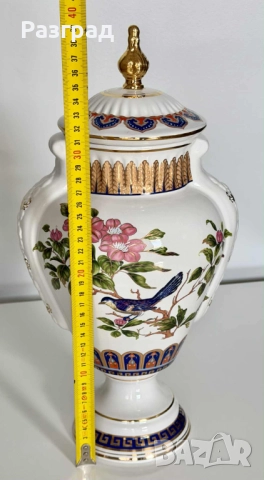 Винтидж порцеланова амфора / ваза с капак, снимка 11 - Вази - 52444420