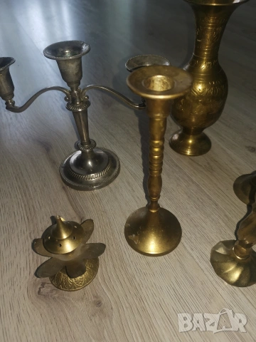 Месингови свещници и други, снимка 4 - Антикварни и старинни предмети - 53333347