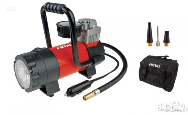 Компресор с манометър за кола, DC 12V, Метален корпус, АComp-06