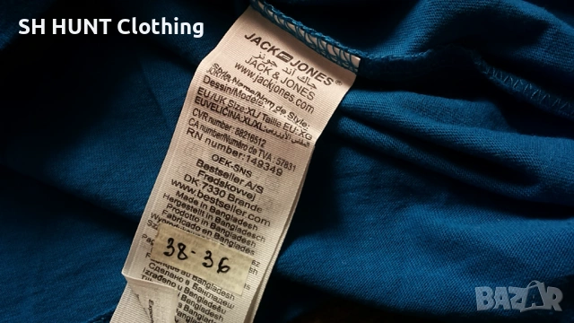 Jack & Jones Mens T-Shirt размер L-XL мъжка тениска 38-36, снимка 5 - Тениски - 53297641