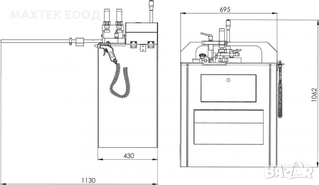 Ръчна челна фреза с бързосменяем инструмент OZGENC OMRM 111, снимка 5 - Други машини и части - 30854708