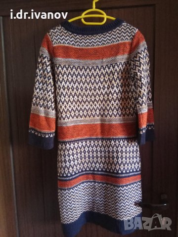 цветна туника плетиво , снимка 2 - Блузи с дълъг ръкав и пуловери - 30296411