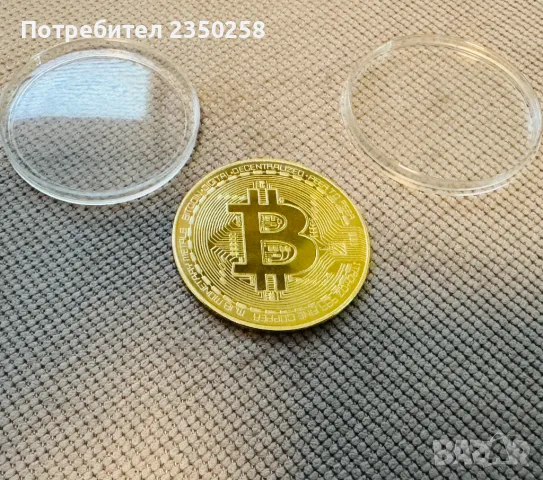 Уникална Колекционеркса Монета Биткойн Bitcoin BTC satoshi БТЦ паричка, снимка 4 - Други ценни предмети - 47294197