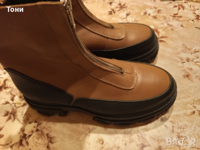 Нови Дамски Боти Изцяло от Естествена Кожа 38, снимка 17 - Дамски боти - 52684139