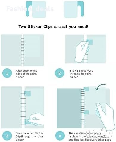 Нови Иновативни Клип Стикери за Тетрадки - Еко Сини 50 броя, снимка 6 - Други - 42875812