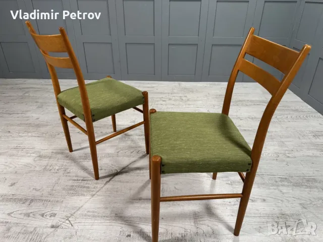 Винтидж трапезни столове К100, снимка 11 - Столове - 56018780
