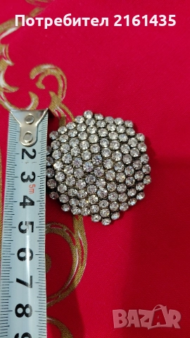 Прекрасна ретро брошка на Яблонекс Чехословакия от 70-те години на миналия век , снимка 2 - Антикварни и старинни предмети - 52932726