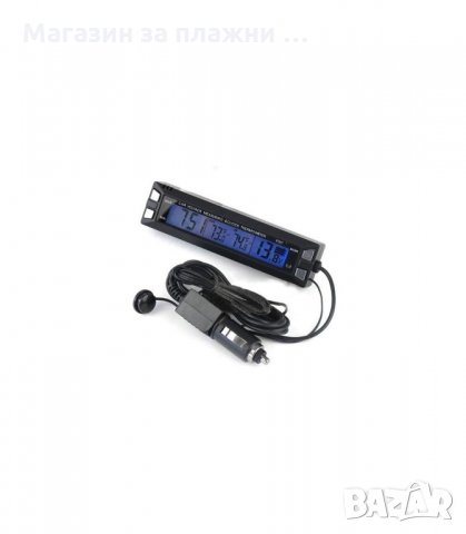 ЧАСОВНИК ЗА КОЛА С ТЕРМОМЕТЪР И ВОЛТМЕТЪР - код E30, снимка 3 - Аксесоари и консумативи - 34306611