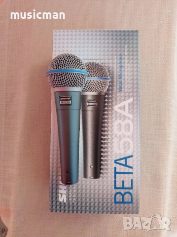 Shure BETA 58A Вокален Динамичен микрофон, снимка 2 - Други - 53337614