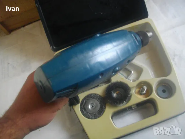 KRESS НОВ НЕМСКИ СТАРО КАЧЕСТВО КОМПЛЕКТ 280W БОРМАШИНА ШМИРГЕЛ ПОЛИРОВАЧКА ПРОФЕСИОНАЛНА В КУФАР, снимка 14 - Полирмашини - 49296169