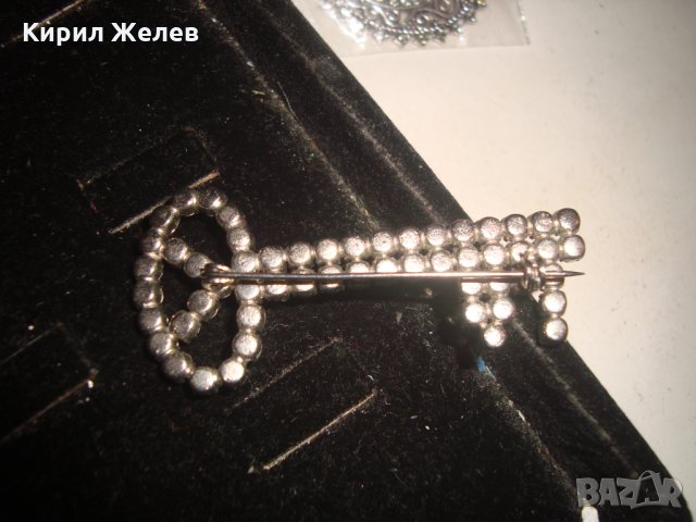 БРОШКА - КЛЮЧЕ с БОХЕМСКИ КРИСТАЛИ 13895, снимка 7 - Други - 31283239