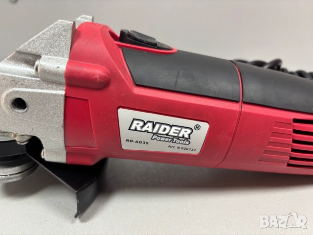 Перфектен! Ъглошлайф RAIDER RD-AG35 / 750 W 125 mm /, снимка 4 - Ъглошлайфи - 52802540