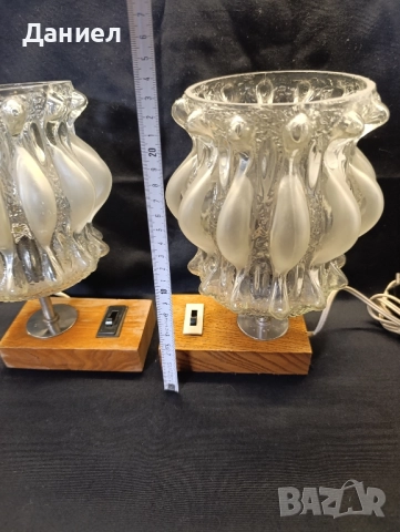 Две ретро настолни лампи, снимка 5 - Антикварни и старинни предмети - 52449416