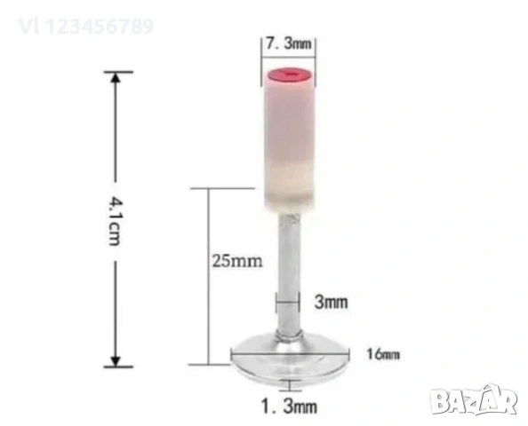 Комплект от 200 пирони 41 мм. x 7.3мм. за ръчен пистолет - Такер 