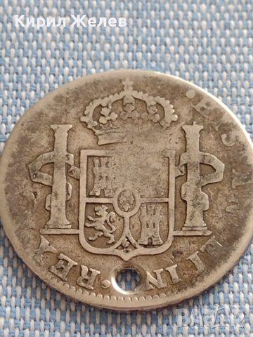 Сребърна монета 2 реала 1822г. Фернандо седми Мексико 13693, снимка 6 - Нумизматика и бонистика - 42915234