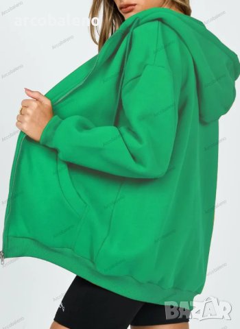 Дамски суичър с цип и качулка, 6цвята, снимка 8 - Суичъри - 42093112