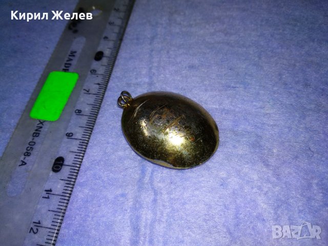 ЗЛАТИСТА МАСИВНА БРОНЗОВА с ЕМАЙЛ и ИСКРЯЩИ ФАСЕТИРАНИ КРИСТАЛИ АРТ ВИСУЛКА МЕДАЛЬОН с ГУЩЕРЧЕ 37006, снимка 9 - Колиета, медальони, синджири - 40684980