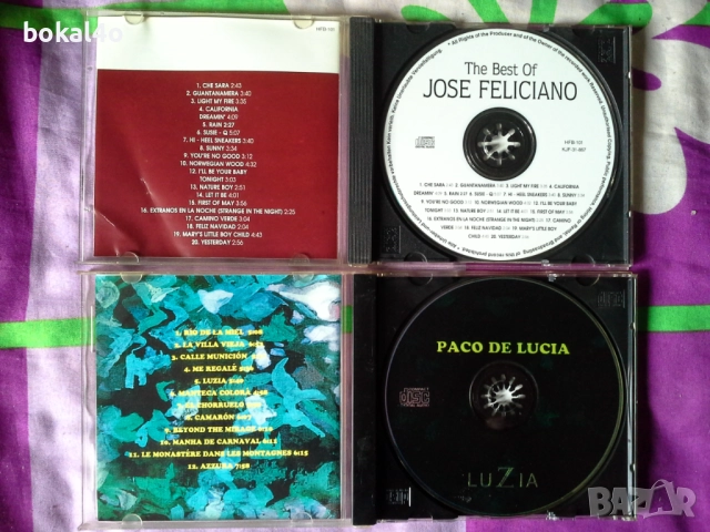 Santana, Paco de Lucia, Jose Feliciano, снимка 3 - CD дискове - 51493513