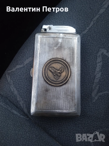 Немска табакера запалка, снимка 2 - Антикварни и старинни предмети - 52668133