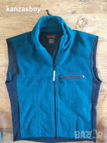 Marmot M Fleece Vest Blue Full Zip Windstopper - страхотен дамски елек С - размер, снимка 6 - Елеци - 42553639