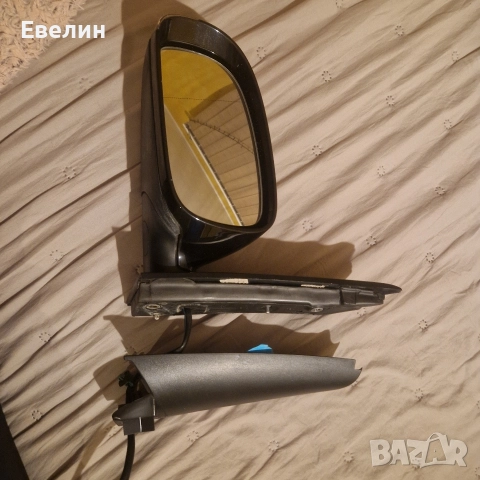 ляво странично огледало VWTouran 2006г черно, снимка 3 - Части - 52792330