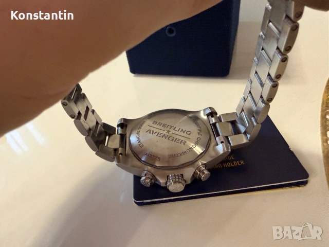 Breitling Super Avenger 48mm. Chronograph. Оригинален, като нов., снимка 5 - Мъжки - 53056836