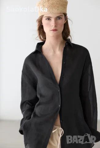 Masimo Dutti flowing ramie shirt - Риза от рами