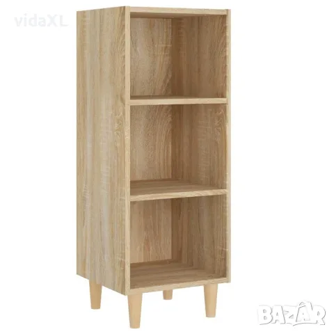 vidaXL Сайдборд, Дъб сонома, 34,5x32,5x90 см, инженерно дърво