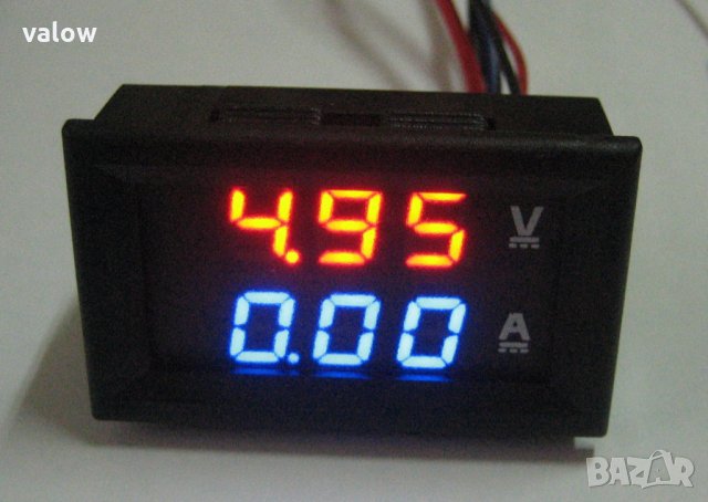 Комбиниран цифров волтметър и амперметър с шунт Dc 0-100v 0-10a
