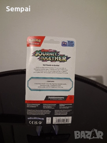 Pokémon TCG – Journey Together блистер с промо карти и монета (запечатан), снимка 2 - Колекции - 52940159