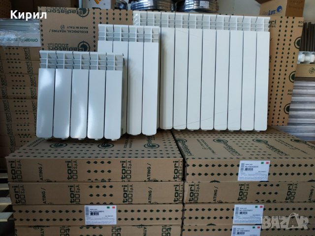 Helyos Н500 Италиански алуминиеви радиатори за водно парно, снимка 1 - Радиатори - 31624809