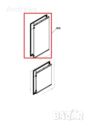 Разпродажба на Врати за хладилници с уплътнения комплект., снимка 3 - Ремонти на хладилници - 52591965
