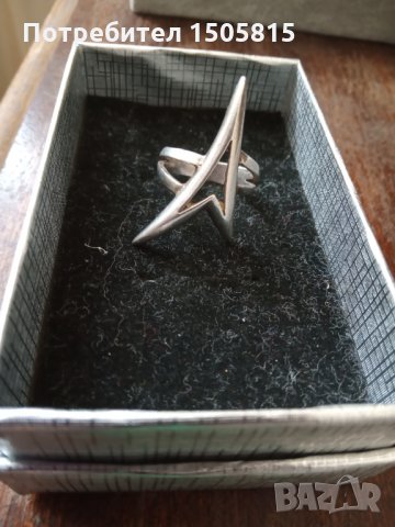 Уникален, креативен, сребърен 925 пръстен, снимка 5 - Пръстени - 32011630