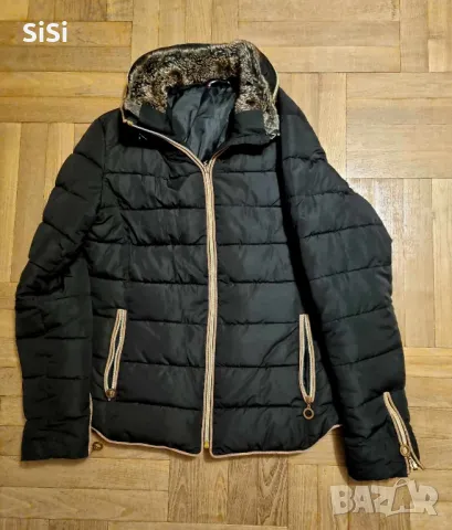 Черно зимно яке