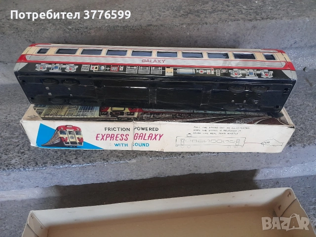 Ретро метално влакче, снимка 4 - Антикварни и старинни предмети - 54322359