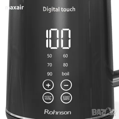 Нагревателна кана Rohnson R-7600 Digital Touch*Гаранция 2 години, снимка 2 - Кани - 48640600