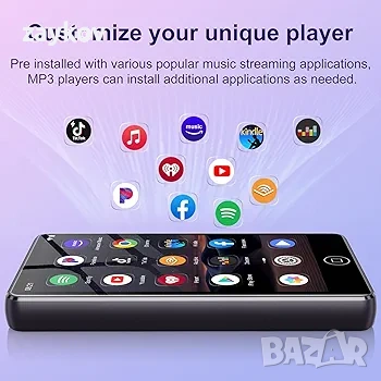 80GB MP3 плейър с Bluetooth и WiFi, MP3 и MP4 плейъри с 4.02-инчов сензорен екран, снимка 6 - Друга електроника - 53889752