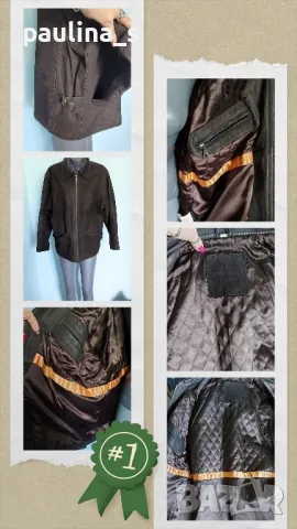 Два броя / Унисекс яке "Вright" и "Heine" от естествен набук и кожа, снимка 3 - Якета - 17265403