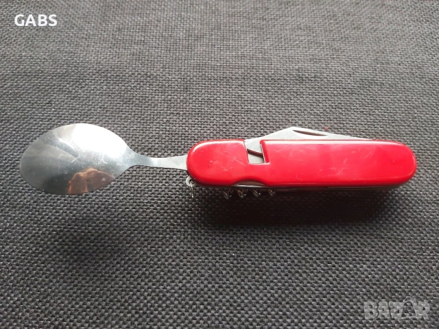 Туристически комплект за хранене с вилица и лъжица 6 в 1, снимка 3 - Екипировка - 50667871