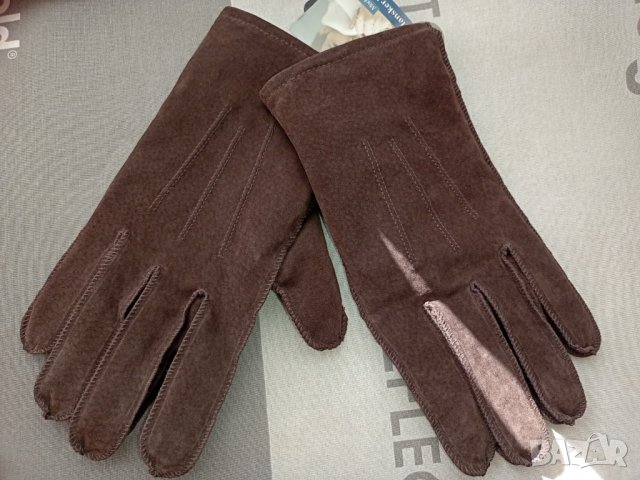 Мъжки ръкавици естествена кожа М, снимка 4 - Ръкавици - 36591411