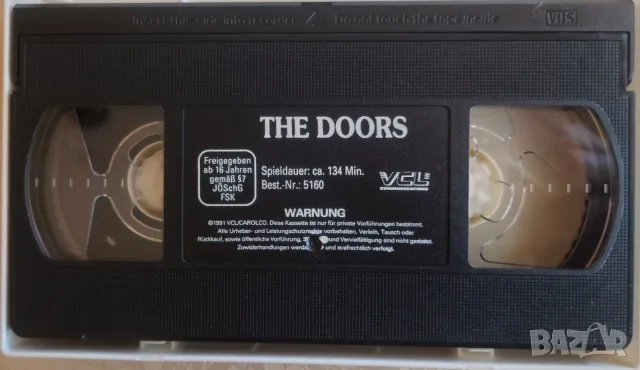 Видео касети VHS Bon Fire, Bryan Adams, Cher, Die Toten Hosen, The Doors,Doobie Brothers, снимка 18 - Плейъри, домашно кино, прожектори - 55711450