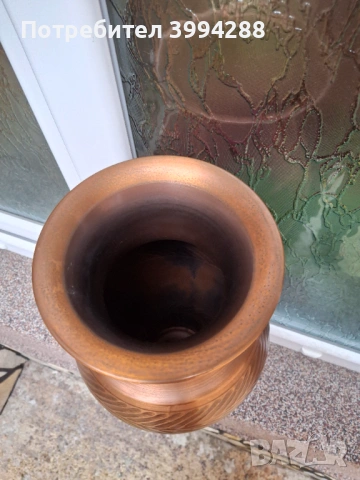 Медна ваза за цветя или за декорация, снимка 3 - Вази - 53304402