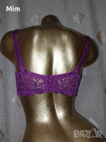 Collection 105 C Дантелен сутиен бордо , снимка 5 - Бельо - 47899323