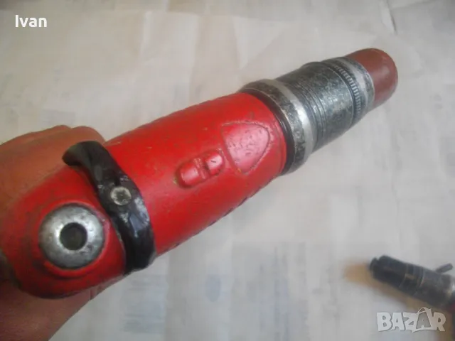 РЕВЕРСИВЕН АЛУМИНИЕВ ПРОФЕСИОНАЛЕН ПНЕВМАТИЧЕН ВИНТОВЕРТ 180х130мм ЗАХВАТ 6мм ШЕСТОСТЕН ОТЛИЧЕН, снимка 10 - Винтоверти - 49090241